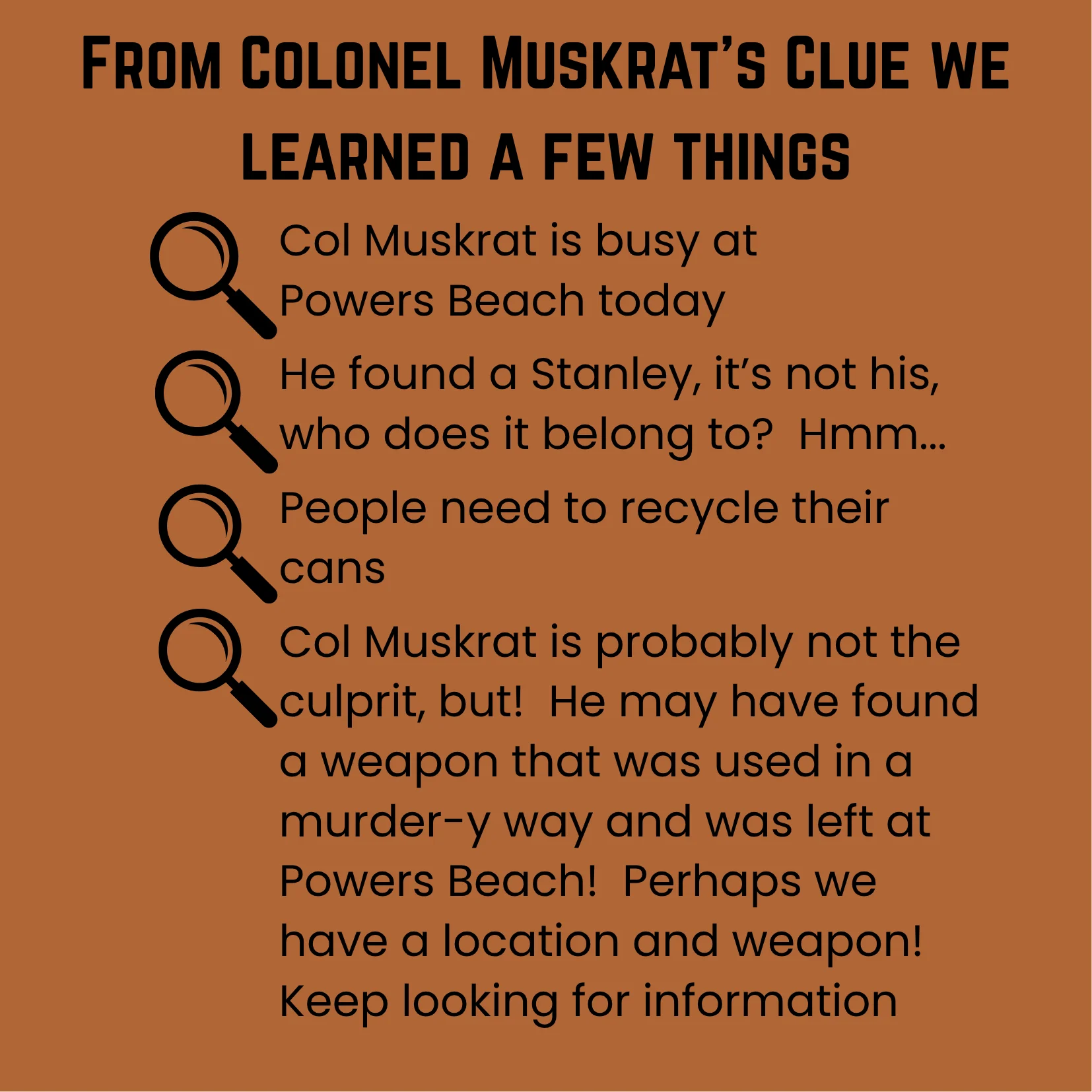 col muskrat sample explained (1) – Heavner Canoe & Kayak Rental